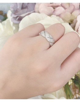 C-C  Crush Ring Silver