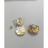 Louis Vuitton L To V Earrings Golden