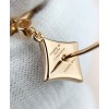 Louis Vuitton Color Blossom Long Earrings Pink Gold White Mother-Of-Pearl And Diamonds Golden