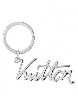 Louis Vuitton LV Autograph Keychain Silver