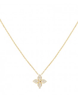 Louis Vuitton Star Blossom Pendant Pink Gold And Diamonds
