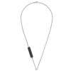 Louis Vuitton Pin Lock Necklace Chain Black