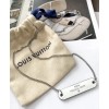 Louis Vuitton Pin Lock Necklace Chain Black