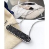 Louis Vuitton Pin Lock Necklace Chain Black