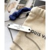 Louis Vuitton Pin Lock Necklace Chain Black