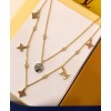 Louis Vuitton Idylle Blossom Charms Necklace 3 Golds And Diamonds Golden