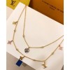 Louis Vuitton Idylle Blossom Charms Necklace 3 Golds And Diamonds Golden