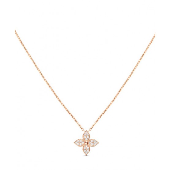 Louis Vuitton Star Blossom Pendant Pink Gold And Diamonds Red