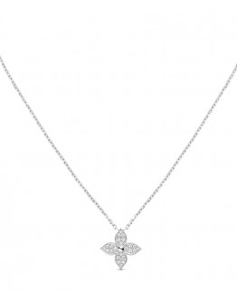 Louis Vuitton Star Blossom Pendant Pink Gold And Diamonds Silver