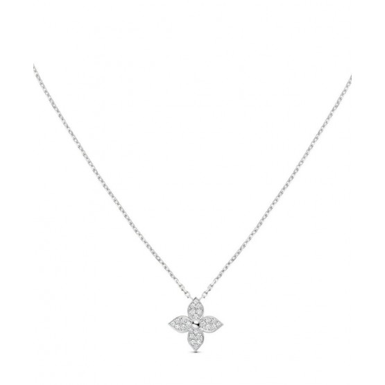 Louis Vuitton Star Blossom Pendant Pink Gold And Diamonds Silver