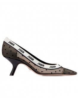 Dior Black And Nude Jadior Plumetis Pump Black
