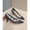 Dior Black And Nude Jadior Plumetis Pump Black