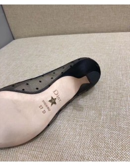 Dior Black And Nude Jadior Plumetis Pump Black