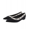 Dior JAdior Embroidered Ballet Flat Black