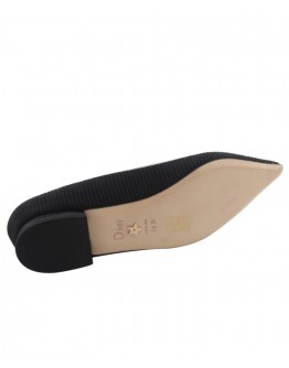 Dior JAdior Embroidered Ballet Flat Black