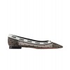 Dior Black And Nude Jadior Ballerina Plumetist Flat Black