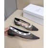 Dior Black And Nude Jadior Ballerina Plumetist Flat Black