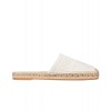 Dior Women Deep Granville Dior Oblique Embroidered Cotton Mule White