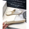 Dior Women Deep Granville Dior Oblique Embroidered Cotton Mule White