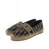 Dior Deep Blue Dior Granville Dior Oblique Embroidered Cotton Espadrille Dark Blue