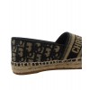 Dior Deep Blue Dior Granville Dior Oblique Embroidered Cotton Espadrille Dark Blue