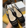 Dior Women Slingback Ballerina Flat Black