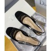 Dior Women Slingback Ballerina Flat Black