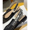 Dior Women Slingback Ballerina Flat Black