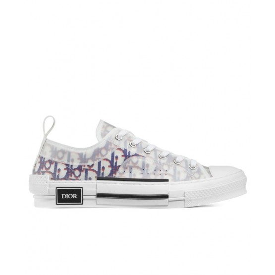 Dior B23 Low-Top Sneaker In Blue Dior Oblique