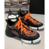 Dior Ochre D-Connect Fireworks Neoprene Sneaker Orange