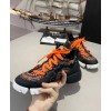 Dior Ochre D-Connect Fireworks Neoprene Sneaker Orange