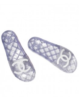 C-C Women Clear Jelly Slides
