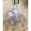 C-C Women Clear Jelly Slides