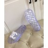 C-C Women Clear Jelly Slides