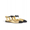 C-C Women Mary Janes Golden
