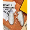 Fendi White canvas low-tops