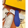 Fendi White canvas low-tops