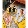 Fendi White canvas low-tops