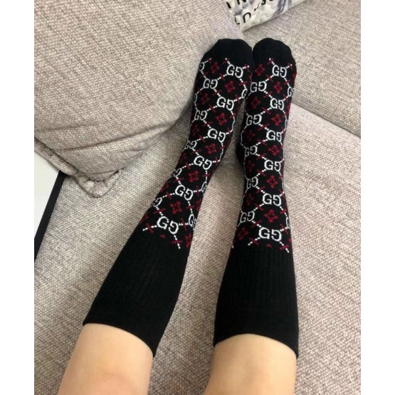 Gucci GG pattern cotton blended socks