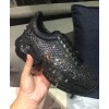 Jimmy Choo Diamond/F embellished leather sneakers