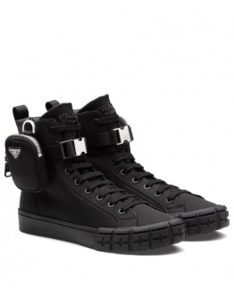 Prada Unisex Wheel Re-Nylon high-top sneakers