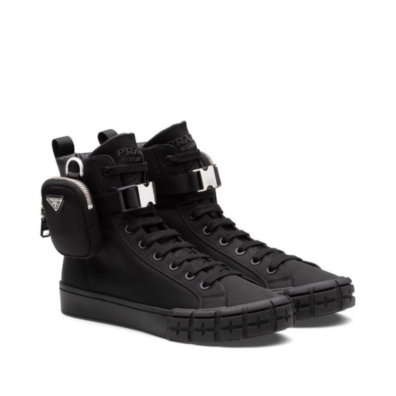 Prada Unisex Wheel Re-Nylon high-top sneakers