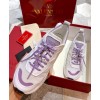 Valentino Unisex Shegoes Calfskin And Split Leather Sneaker White