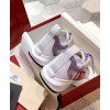 Valentino Unisex Shegoes Calfskin And Split Leather Sneaker White