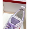 Valentino Unisex Shegoes Calfskin And Split Leather Sneaker White