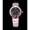 Bvlgari sliver stainless steel and diamond watch Black