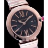 Bvlgari sliver stainless steel and diamond watch Black