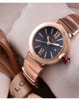 Bvlgari sliver stainless steel and diamond watch Black