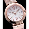 Bvlgari sliver stainless steel and diamond watch White