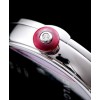 Bvlgari golden stainless steel and diamond watch White